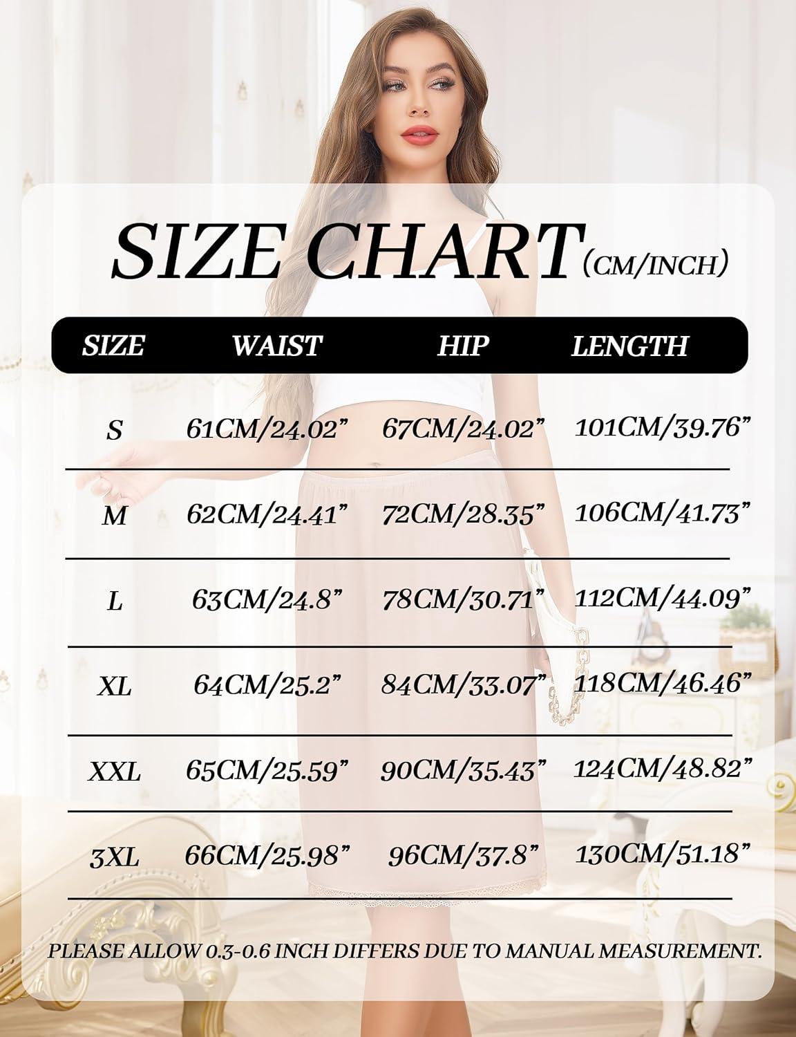 imageLovasy 2 Pieces Slip Skirt for Women Lace Half Slips AntiStatic Underskirt Knee Length Under Dress Slips S3XLWhite Camel