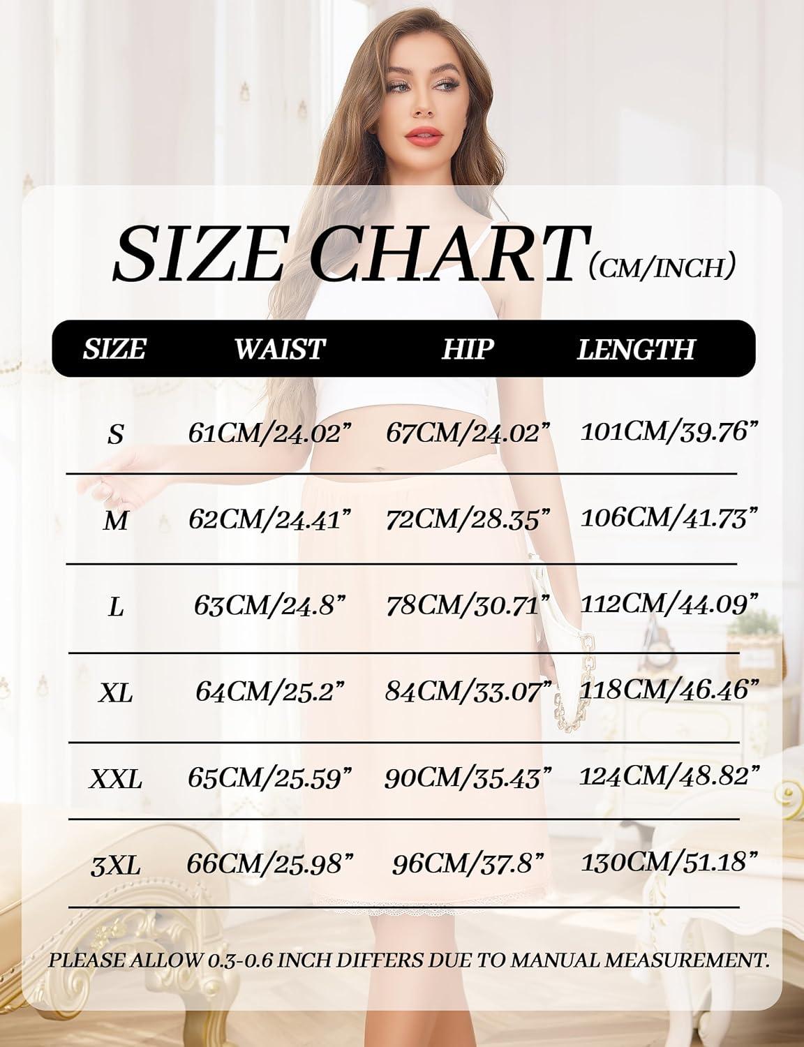imageLovasy 2 Pieces Slip Skirt for Women Lace Half Slips AntiStatic Underskirt Knee Length Under Dress Slips S3XLWhite Nude