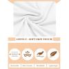 Lovasy 2 Pieces Slip Skirt for Women Lace Half Slips Anti-Static Underskirt Knee Length Under Dress Slips S-3XL(Black & White)