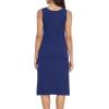 Lovasy Full Slip for Women Under Dress Long Wide Straps Slips Sleeveless Tank Tops Dresses Nightgown S-3XL(Navy Blue)