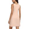 Lovasy Full Slips for Women Sleeveless Tank Tops Under Dress Wide Straps Mini Slip Nightwear S-3XL(Nude)