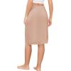 Lovasy Half Slip for Women Under Dress Lace Slip Skirt Anti-Cling Knee Length Underskirt S-3XL(Camel)