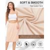 Lovasy Half Slip for Women Under Dress Lace Slip Skirt Anti-Cling Knee Length Underskirt S-3XL(Nude)
