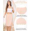 Lovasy Half Slip for Women Under Dress Lace Slip Skirt Anti-Cling Knee Length Underskirt S-3XL(Nude)