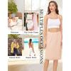 Lovasy Half Slip for Women Under Dress Lace Slip Skirt Anti-Cling Knee Length Underskirt S-3XL(Nude)