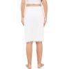 Lovasy Half Slip for Women Under Dress Lace Slip Skirt Anti-Cling Knee Length Underskirt S-3XL(White)