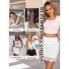 Lovasy Half Slips for Women Under Dress Floral Lace Slip Skirt Anti-static Short Underskirt for Dresses Skirt S-XXL(White)