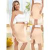 Lovasy Half Slips for Women Underskirt Anti-Static Short Mini Skirt with Floral Lace Trim Slip Dress for Skirt Dresses Nude,X-Large