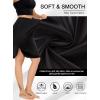 Lovasy Half Slips for Women Underskirt Anti-Static Short Mini Skirt with Floral Lace Trim Slip Dress for Skirt Dresses S-3XL(Black)