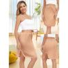 Lovasy Half Slips for Women Underskirt Anti-Static Short Mini Skirt with Floral Lace Trim Slip Dress for Skirt Dresses S-3XL(Deep Champagne)