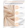 Lovasy Satin Half Slip for Women Under Dress Lace Long Underskirt Anti-Static Skirt Slips for Underdress S-3XL(Nude)