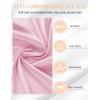 Lovasy Satin Half Slip for Women Under Dress Lace Long Underskirt Anti-Static Skirt Slips for Underdress S-3XL(Pink)