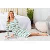 Lovasy Womens Cotton Long Sleeves Nightgowns Christmas Sleepwear V Neck Sleepshirt Nightdress with Pockets S-3XL(Christmas-green)