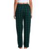 Lovasy Womens Plaid Pajama Pants Casual Drawstring Waist Bottoms Sleepwear Sleep Pants with Pockets S-XXL(Plaid-green1)