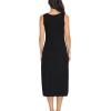 Lovasy Womens Full Slip Tank Top Dress Wide Straps Long Slips Underdress Soft Sleeveless Nightgown S-3XL(Black)