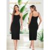 Lovasy Women’s Full Slip for Under Dresses Cami Slip Mini Dress Adjustable Straps Basic Long Full Slips Nightgown S-3XL(Black)