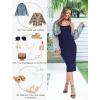 Lovasy Women’s Full Slip for Under Dresses Cami Slip Mini Dress Adjustable Straps Basic Long Full Slips Nightgown S-3XL(Navy Blue)