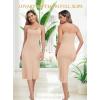 Lovasy Women’s Full Slip for Under Dresses Cami Slip Mini Dress Adjustable Straps Basic Long Full Slips Nightgown S-3XL(Nude)