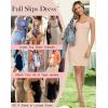 Lovasy Women’s Full Slips Cami Slip Mini Dress Adjustable Spaghetti Straps Basic Under Dresses Sleeveless Nightgown S-3XL(Nude)