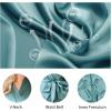 Lovasy Women’s Satin Robes Silky Short Robe Lightweight Sleepwear Bride Bridesmaids Bathrobes Dressing Gowns Loungewear S-XXL(Gray Green)