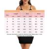 Lovasy Womens Full Slip Adjustable Straps Under Dress Lace Sexy Slips Dress Soft Cami Nightgown Lingerie S-3XL(Black)