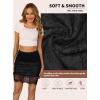 Lovasy Women’s Half Slips Floral Lace Slip Skirt Anti-static Underskirt Modal Short Under Dress S-XXL(Black)