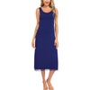 Lovasy Full Slip for Women Under Dress Wide Straps Long Slips Dresses Lace Sleeveless Tank Nightgown Sleepwear S-3XL(Navy Blue)