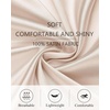 Lovasy Womens Silk Robe Satin Long Bride Robes with Pockets | Silky Kimono Bathrobe,Lightweight,Long Sleeve,Bridesmaid Bridal Robe,Sleepwear(Deep Champagne)