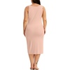 Lovasy Womens Plus Size Full Slip Wide Straps Under Dress 1XL-5XL(Camel)