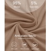 Lovasy Womens Plus Size Full Slip Wide Straps Under Dress 1XL-5XL(Coffee)