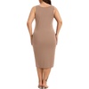 Lovasy Womens Plus Size Full Slip Wide Straps Under Dress 1XL-5XL(Coffee)