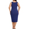 Lovasy Womens Plus Size Full Slip Wide Straps Under Dress 1XL-5XL(Navy Blue)