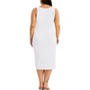 Lovasy Womens Plus Size Full Slip Wide Straps Under Dress 1XL-5XL(White)