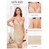 Lovasy Womens Sexy Slip Nightgown V Neck Slips Dress S-3XL(Camel)