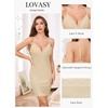 Lovasy Womens Sexy Slip Nightgown V Neck Slips Dress S-3XL(Nude)