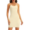 Lovasy Womens Slip Dress Adjustable Straps Mini Full Slips S-3XL(Apricot)