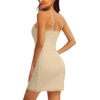 Lovasy Womens Slip Dress Adjustable Straps Mini Full Slips S-3XL(Nude)