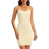Lovasy Womens Slip Dress Adjustable Straps Mini Full Slips S-3XL(Apricot)