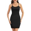 Lovasy Womens Slip Dress Adjustable Straps Mini Full Slips S-3XL(Black)