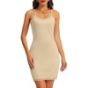 Lovasy Womens Slip Dress Adjustable Straps Mini Full Slips S-3XL(Nude)