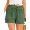 Lovasy Casual Shorts for Women Summer Bottom with Pockets S-3XL(Olive Green)