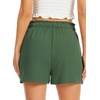 Lovasy Casual Shorts for Women Summer Bottom with Pockets S-3XL(Olive Green)
