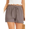 Lovasy Casual Shorts for Women Summer Bottom with Pockets S-3XL(Taupe)