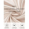 Lovasy Satin Robe for Women 3/4 Sleeve Silky Kimono Bathrobe S-XXL(Deep Champagne)