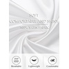 Lovasy Satin Robe for Women 3/4 Sleeve Silky Kimono Bathrobe S-XXL(White)