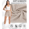 Lovasy Womens Casual Shorts Summer Pajamas Bottom S-2XL(Khaki)