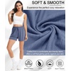 Lovasy Womens Casual Shorts Summer Pajamas Bottom S-2XL(Navy Blue)