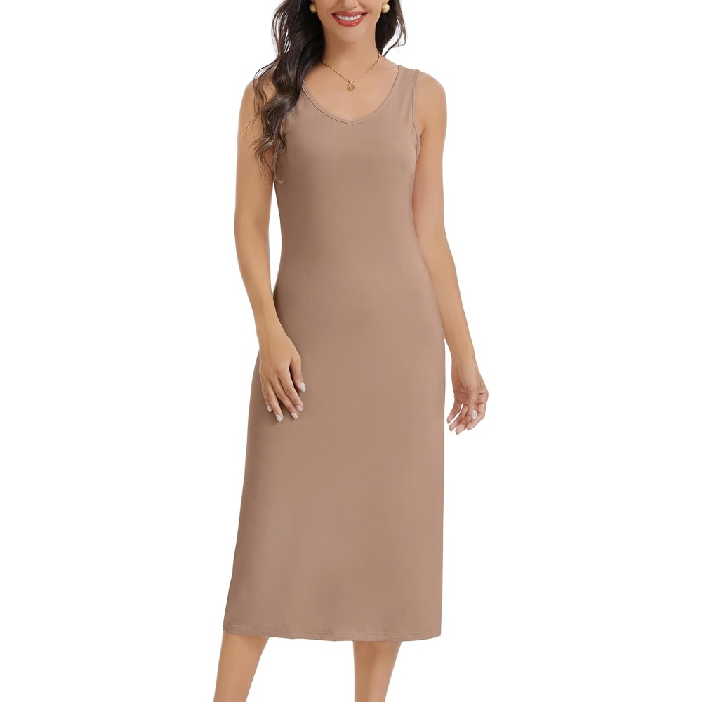 image:imageLovasy Full Slip for Women Under Dress S3XLCoffee