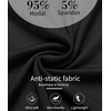 Lovasy Womens Full Slips for Under Dresses V Neck Slip Dress S-3XL(Black)