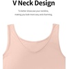 Lovasy Womens Full Slips for Under Dresses V Neck Slip Dress S-3XL(Camel)